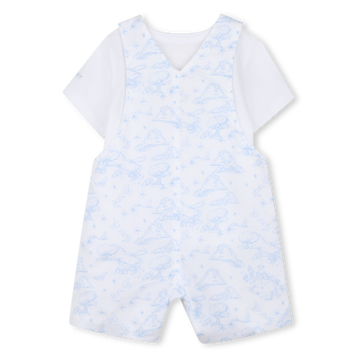 T-SHIRT AND OVERALLS SET GIVENCHY UNISEX