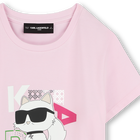 T-shirt with print KARL LAGERFELD KIDS 
                    GIRL