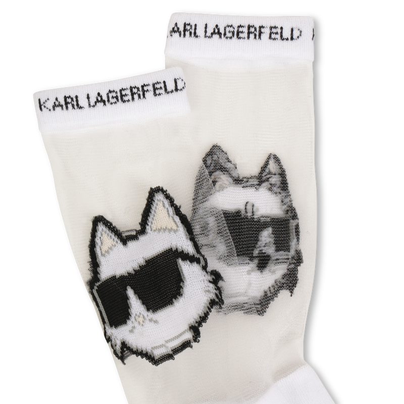 Openwork pattern socks KARL LAGERFELD KIDS 
                        GIRL