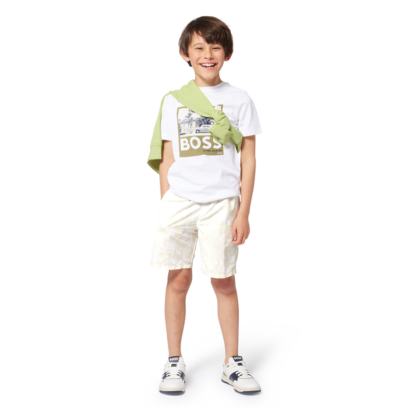 Short-sleeved cotton T-shirt BOSS 
                        BOY