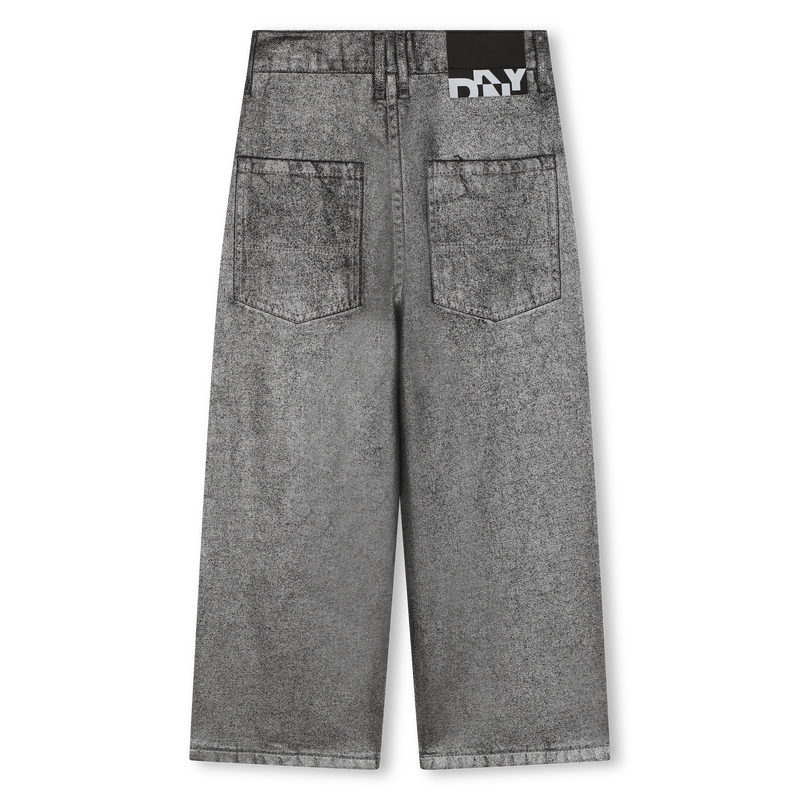 Wide-leg cotton jeans DKNY 
                        GIRL