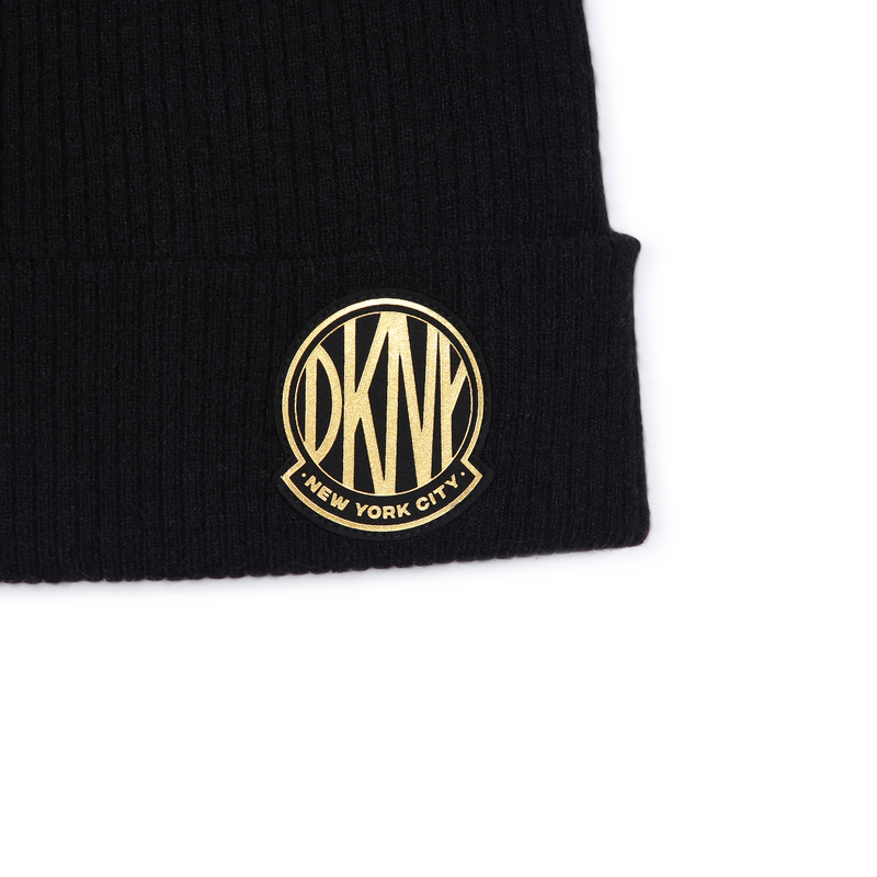 Knitted hat with turn-up cuff DKNY 
                        GIRL