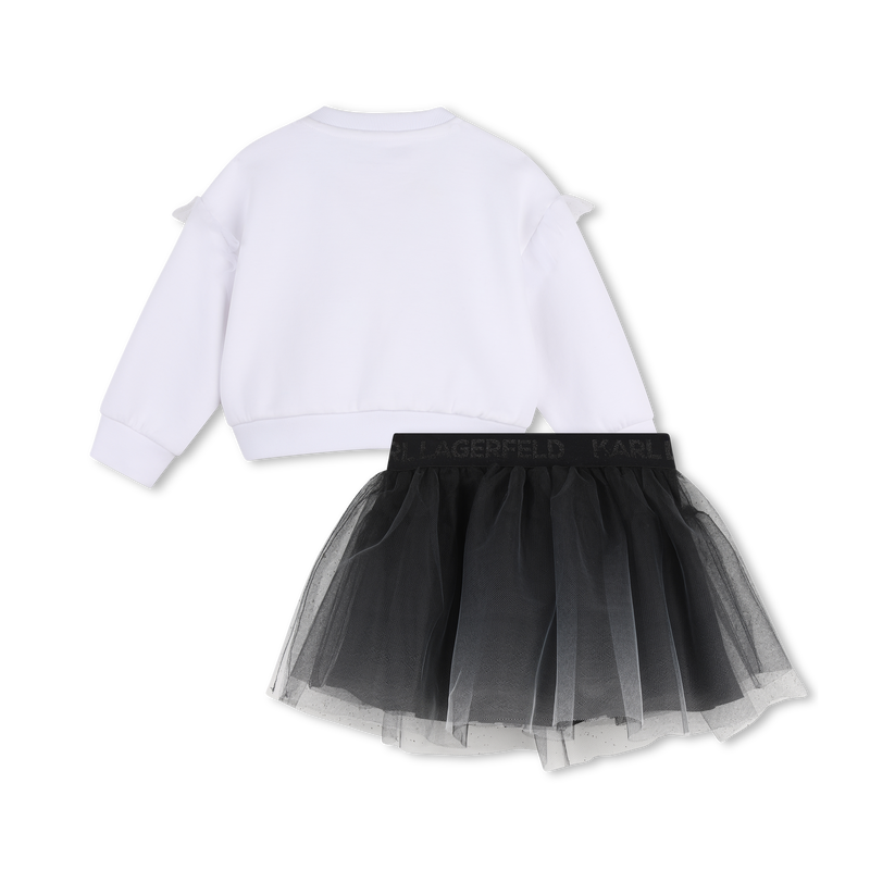 Sweatshirt and skirt set KARL LAGERFELD KIDS 
                        GIRL