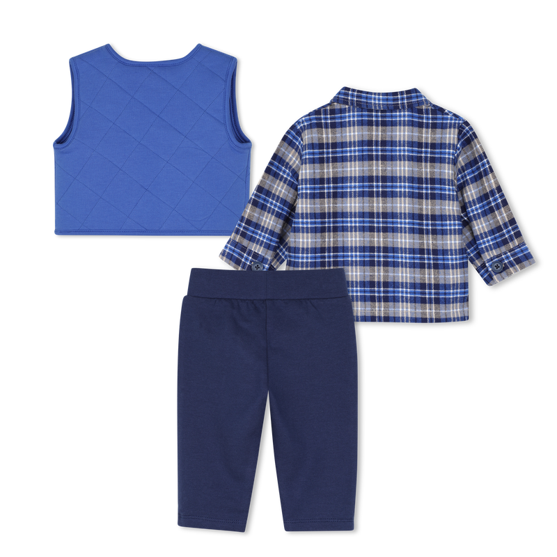 Cardigan, shirt, and trousers set TIMBERLAND 
                        BOY