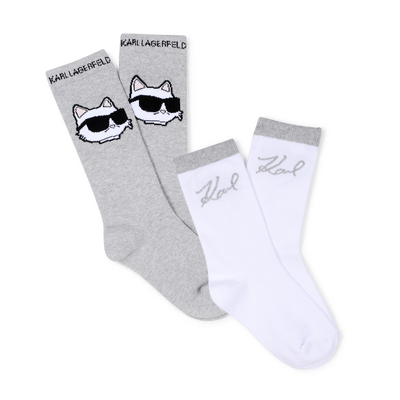Set of 2 pairs of socks KARL LAGERFELD KIDS GIRL