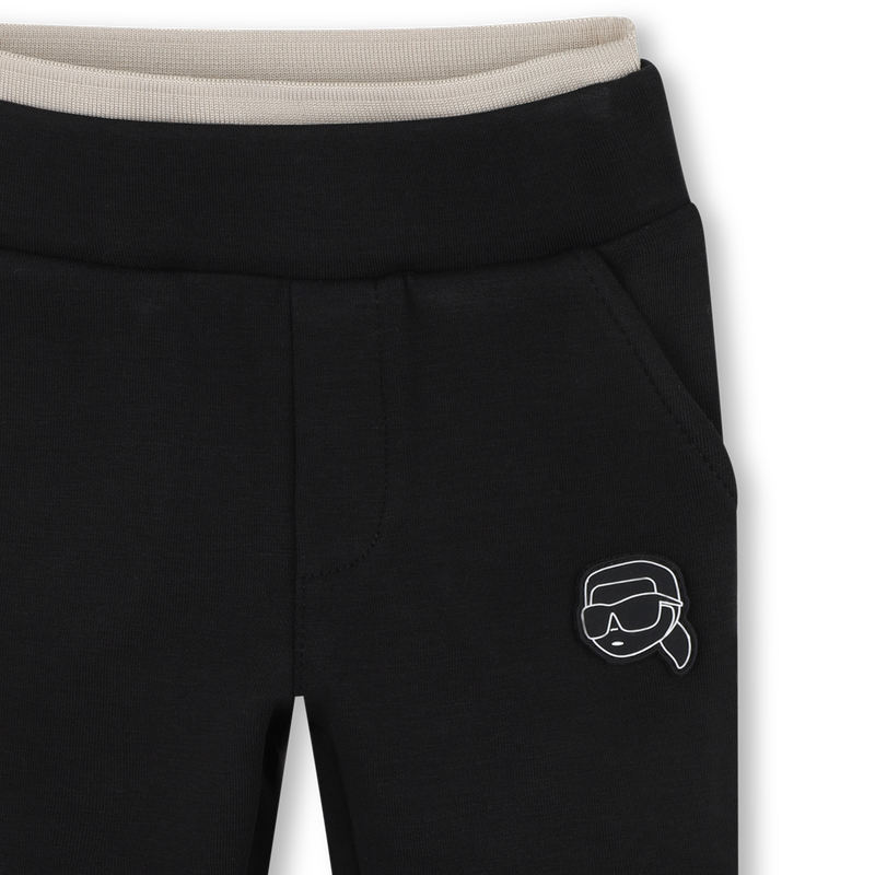 Cardigan and pants set in double jersey KARL LAGERFELD KIDS 
                        BOY