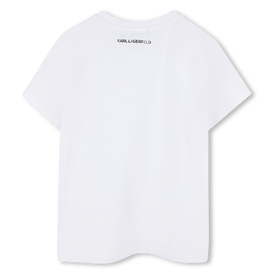 T-shirt with diamant&eacute;s KARL LAGERFELD KIDS GIRL