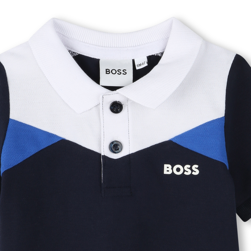 Colour block polo shirt BOSS 
                        BOY