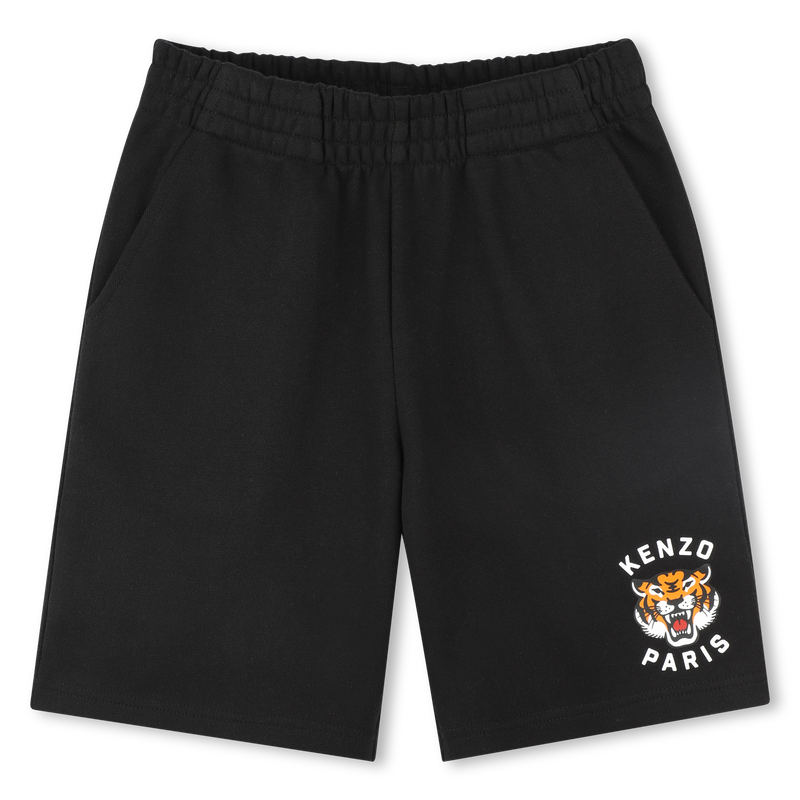 Fleece Bermuda jogging shorts KENZO KIDS 
                        BOY