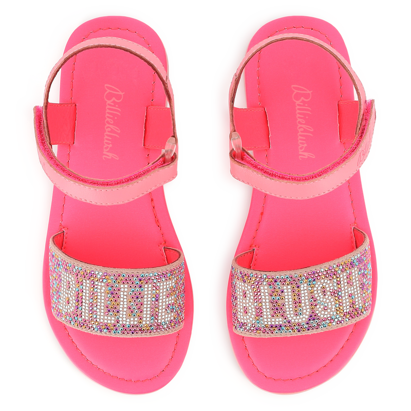 Leather hook-and-loop sandals BILLIEBLUSH 
                        GIRL