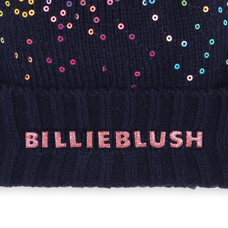 Pompom hat with sequins BILLIEBLUSH 
                        GIRL