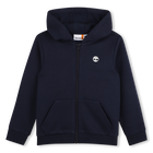 Zip-up hoodie, NAVY, hi-res