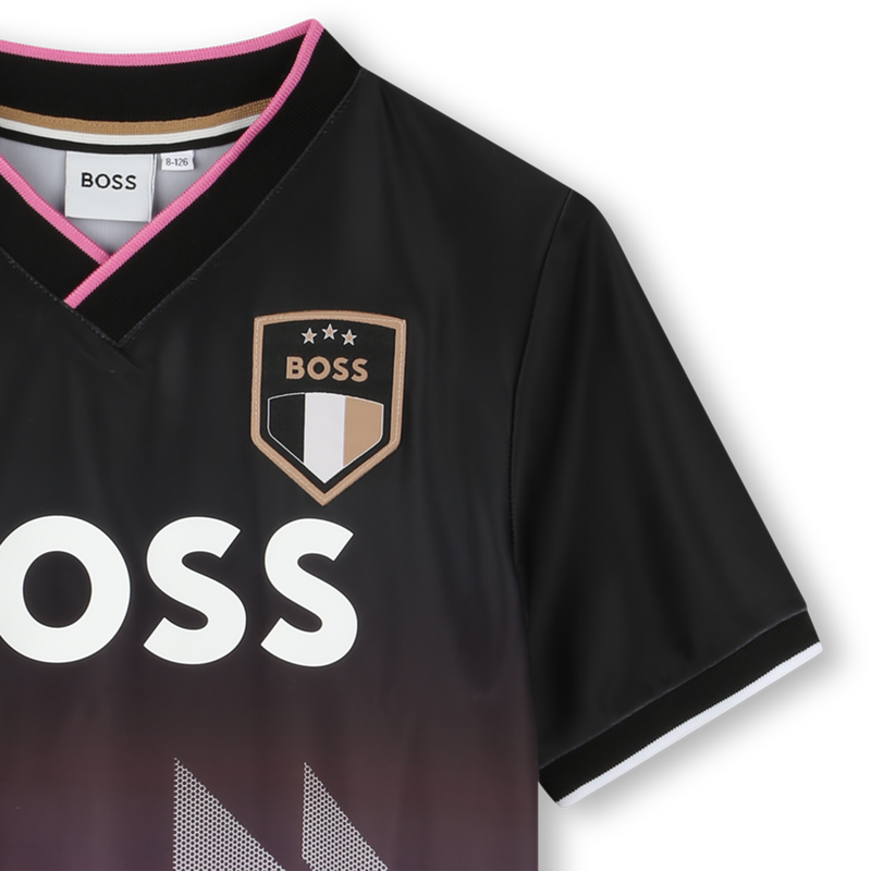 Short-sleeved V-neck T-shirt BOSS 
                        BOY