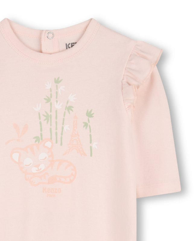 PAJAMA, HAT AND BIB SET KENZO KIDS 
                        GIRL
