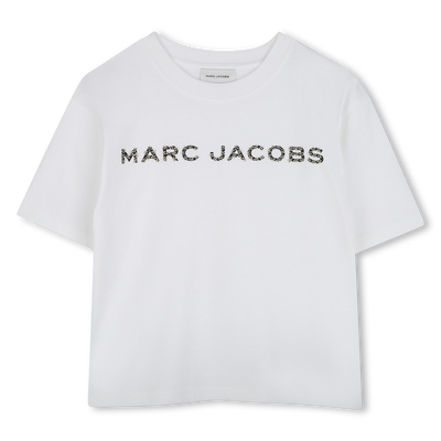 Cotton T-shirt with diamant&eacute;s MARC JACOBS GIRL
