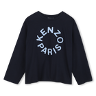 Long sleeve t-shirt, NAVY, hi-res