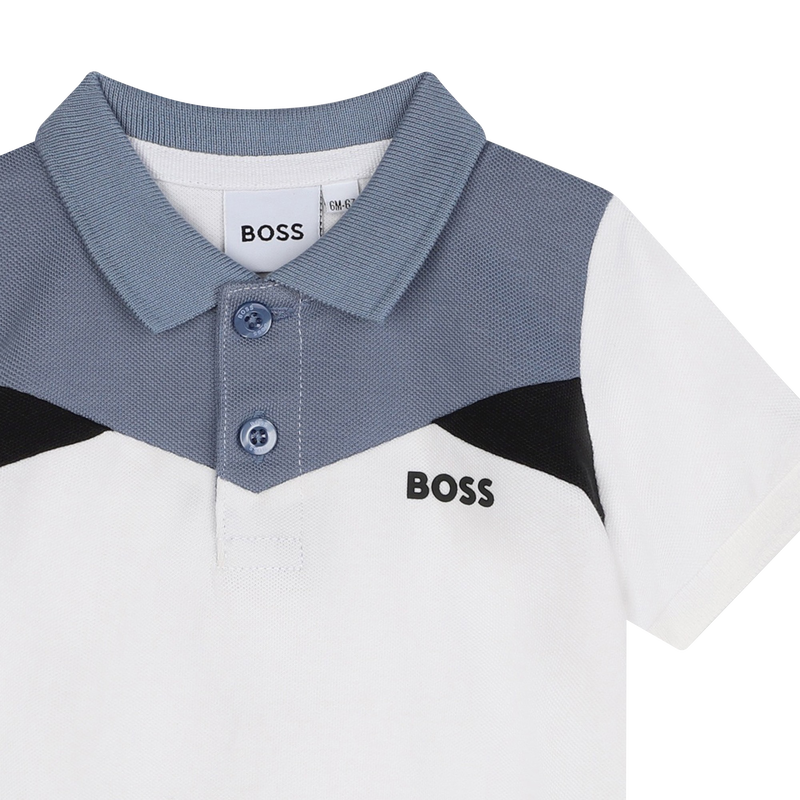 Colour block polo shirt BOSS 
                        BOY