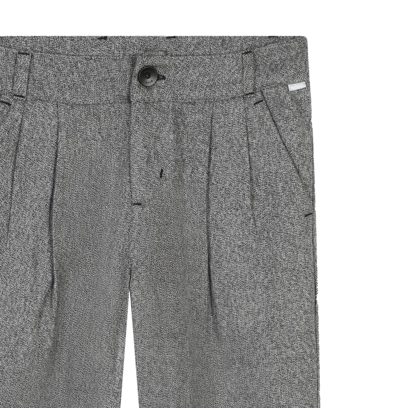 Pleated cotton trousers BOSS 
                        GIRL