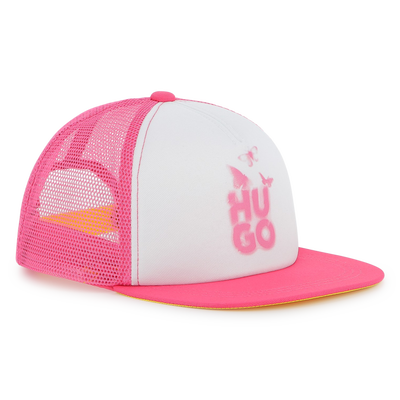 Adjustable bi-material cap HUGO GIRL